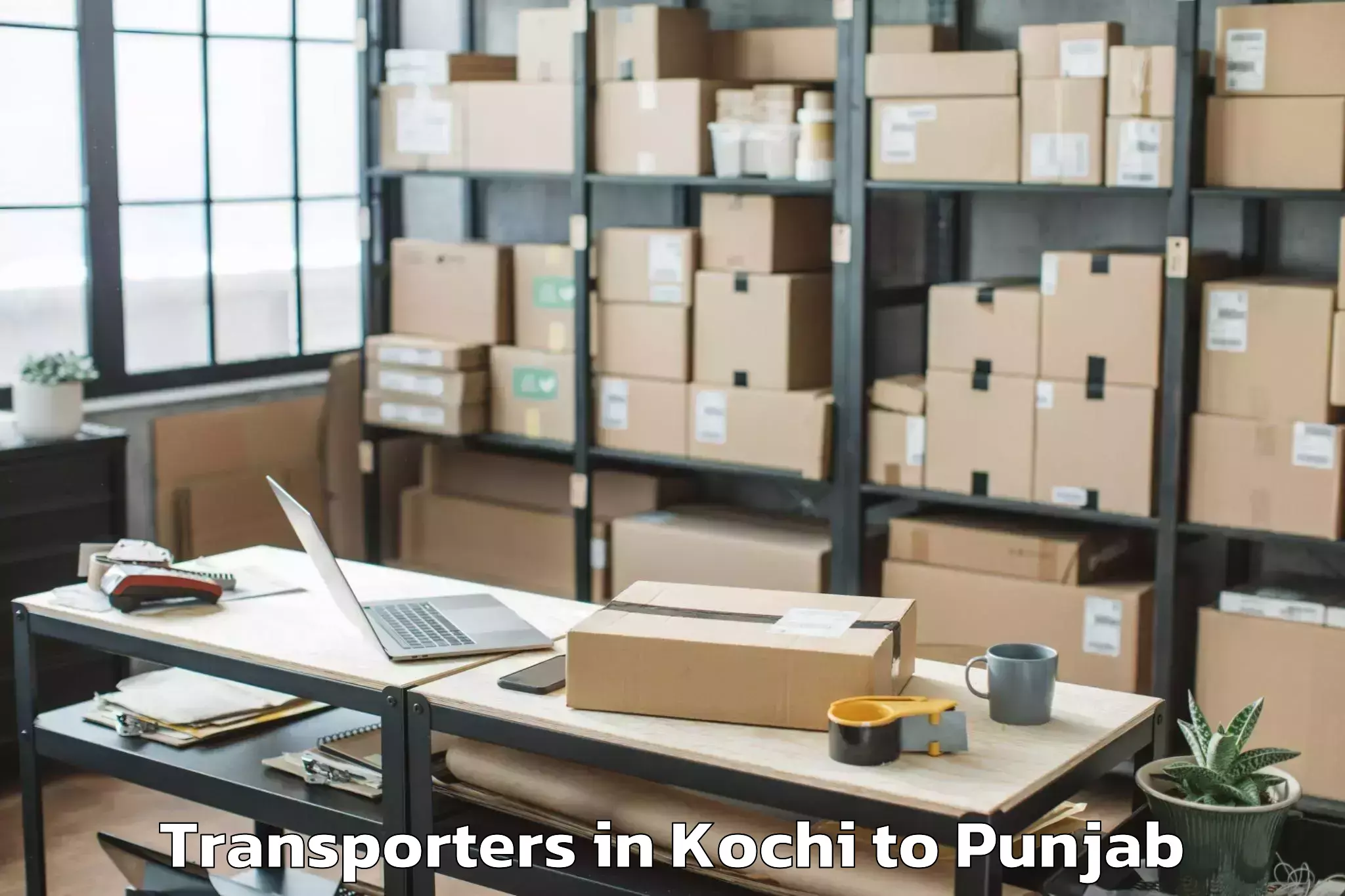 Trusted Kochi to Guru Kashi University Talwandi Transporters